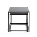 Beistelltisch >25557< (2er-Set) in schwarz - 35x35x35 (BxHxT)
