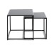 Beistelltisch >25557< (2er-Set) in schwarz - 35x35x35 (BxHxT)