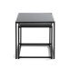 Beistelltisch >25557< (2er-Set) in schwarz - 35x35x35 (BxHxT)