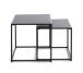Beistelltisch >25557< (2er-Set) in schwarz - 35x35x35 (BxHxT)