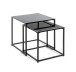 Beistelltisch >25557< (2er-Set) in schwarz - 35x35x35 (BxHxT)