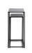 Blumentisch >25558< (2er-Set) in schwarz, Metall, Sicherheitsglas 5 mm - 25x60x25 (BxHxT)