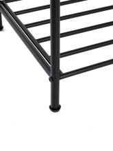 Schuhregal >25560< in schwarz, Metall - 83x37x35cm (BxHxT)