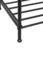 Schuhregal >25562< in schwarz, Metall - 83x78x35cm (BxHxT)