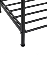 Schuhregal >25562< in schwarz, Metall - 83x78x35cm (BxHxT)