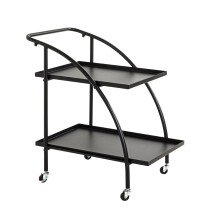 Servierwagen >25565< in schwarz, Metall -...