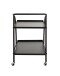 Servierwagen >25565< in schwarz, Metall - 68x71x42cm (BxHxT)