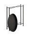 Beistelltisch >25566< in schwarz, Metall - 50x39cm (HxD)