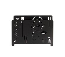 Zeitungsständer >25567< in schwarz, Metall - 37x26x12cm (BxHxT)