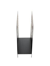 Zeitungsständer >25567< in schwarz, Metall - 37x26x12cm (BxHxT)