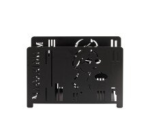 Zeitungsständer >25567< in schwarz, Metall - 37x26x12cm (BxHxT)