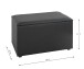 Sitztruhe >25573< in schwarz - 65x42x40cm (BxHxT)