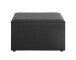 Sitztruhe >25573< in schwarz - 65x42x40cm (BxHxT)