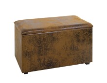 Sitztruhe >25873< in vintage-braun, MDF,...