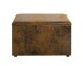 Sitztruhe >25873< in vintage-braun, MDF, Textilgewebe - 65x42x40cm (BxHxT)