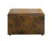 Sitztruhe >25873< in vintage-braun, MDF, Textilgewebe - 65x42x40cm (BxHxT)