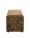 Sitztruhe >25873< in vintage-braun, MDF, Textilgewebe - 65x42x40cm (BxHxT)