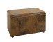 Sitztruhe >25873< in vintage-braun, MDF, Textilgewebe - 65x42x40cm (BxHxT)