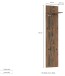 Garderoben-Set "GENIO industrial" 3-tlg in Eiche - Stellmaß ca. 160x40x190 cm