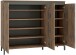 Garderoben-Set "GENIO industrial" 4-tlg in Eiche - Stellmaß ca. 190x40x190 cm