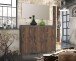 Garderoben-Set "GENIO industrial" 4-tlg in Eiche - Stellmaß ca. 190x40x190 cm