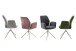 Armlehnstuhl >GREYTON< (2-er Set) in Anthrazit, Polyester - 61x91x63cm (BxHxT)