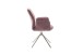 Armlehnstuhl >GREYTON< (2-er Set) in Himbeer, Polyester - 61x91x63cm (BxHxT)