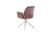 Armlehnstuhl >GREYTON< (2-er Set) in Himbeer, Polyester - 61x91x63cm (BxHxT)