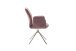 Armlehnstuhl >GREYTON< (2-er Set) in Himbeer, Polyester - 61x91x63cm (BxHxT)