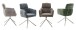 Armlehnstuhl >QUEBEC< (2-er Set) in Anthrazit, Polyester - 60x92x64cm (BxHxT)