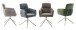 Armlehnstuhl >QUEBEC< (2-er Set) in Anthrazit, Polyester - 60x92x64cm (BxHxT)