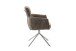 Armlehnstuhl >QUEBEC< (2-er Set) in Braun, Polyester - 60x92x64cm (BxHxT)