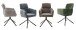 Armlehnstuhl >QUEBEC< (2-er Set) in Anthrazit, Polyester - 60x92x64cm (BxHxT)