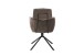 Armlehnstuhl >QUEBEC< (2-er Set) in Braun, Polyester - 60x92x64cm (BxHxT)