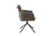 Armlehnstuhl >QUEBEC< (2-er Set) in Braun, Polyester - 60x92x64cm (BxHxT)