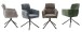 Armlehnstuhl >QUEBEC< (2-er Set) in Braun, Polyester - 60x92x64cm (BxHxT)