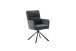 Armlehnstuhl >UTICA< (2-er Set) in Anthrazit, Polyester - 60x92x67cm (BxHxT)