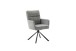 Armlehnstuhl >UTICA< (2-er Set) in Grau, Polyester - 60x92x67cm (BxHxT)