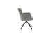 Armlehnstuhl >UTICA< (2-er Set) in Grau, Polyester - 60x92x67cm (BxHxT)