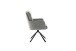 Armlehnstuhl >UTICA< (2-er Set) in Grau, Polyester - 60x92x67cm (BxHxT)