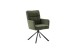 Armlehnstuhl >UTICA< (2-er Set) in Olive, Polyester - 60x92x67cm (BxHxT)