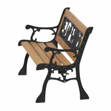 Gartenbank >Zoo-Park< (für Kinder) in antik grün - 41x51x84 (BxHxT)