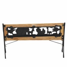 Gartenbank >Zoo-Park< (für Kinder) in antik grün - 41x51x84 (BxHxT)