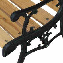 Gartenbank >Zoo-Park< (für Kinder) in antik grün - 41x51x84 (BxHxT)