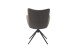 Armlehnstuhl >LIMONE 2< (2-er Set) in Anthrazit, Leder - 61x88x63cm (BxHxT)