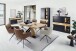 Armlehnstuhl >LIMONE 2< (2-er Set) in Rostbraun, Leder - 61x88x63cm (BxHxT)