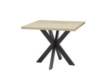 Esstisch >Micky< in Eiche massiv/schwarz -...