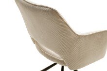 Armlehnstuhl >LUZON< (2-er Set) in Creme, Polyester/Polyamid - 61x85x61 (BxHxT)