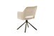 Armlehnstuhl >LUZON< (2-er Set) in Creme, Polyester/Polyamid - 61x85x61 (BxHxT)