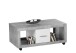 Couchtisch >Stone< in beton/weiß Dekor, Holzwerkstoff - 115x50x60cm (BxHxT)